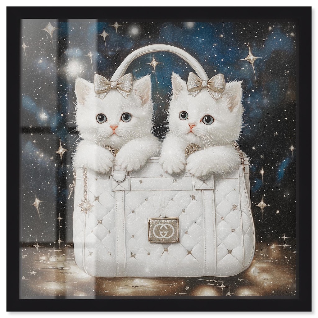 Constellation Kittens Purse Shadowbox by Art Remedy