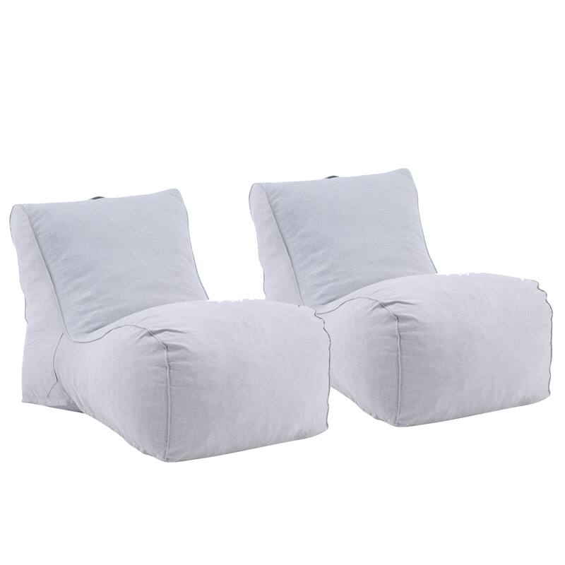 Christopher Knight Home - Moira Modern Outdoor Upholstered Bean Bag Chair with Shredded Foam Fill