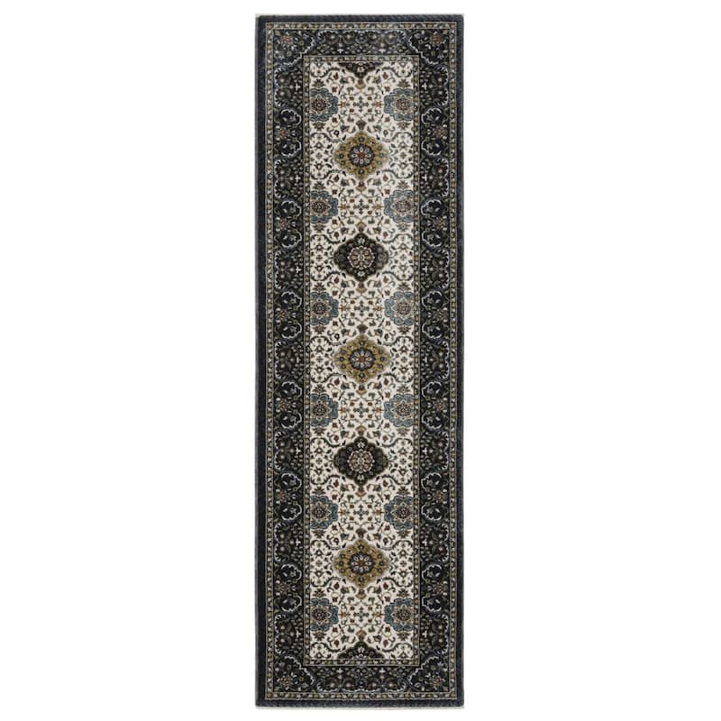 HomeRootsMedallion Traditional Rectangle Area Rug