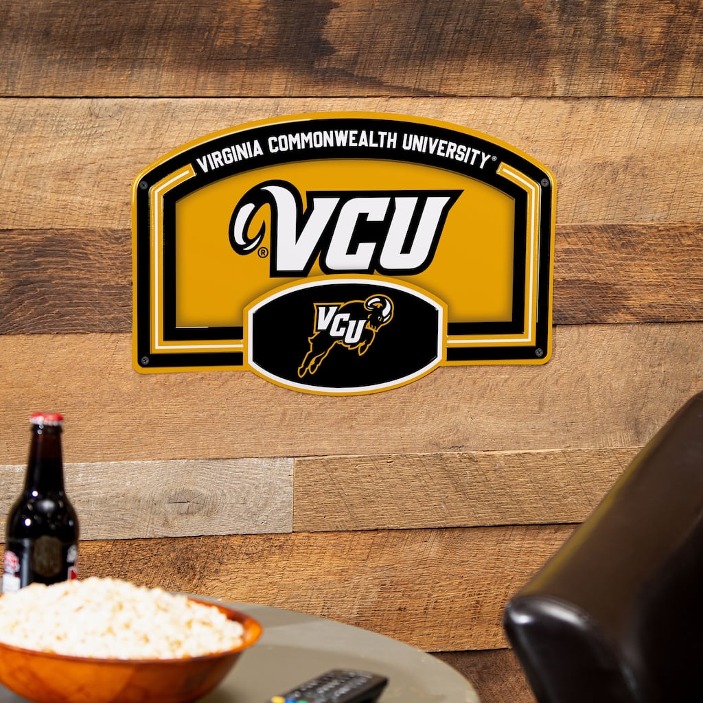 Virginia Commonwealth University Embossed Steel Wall Sign, 11" x 17"