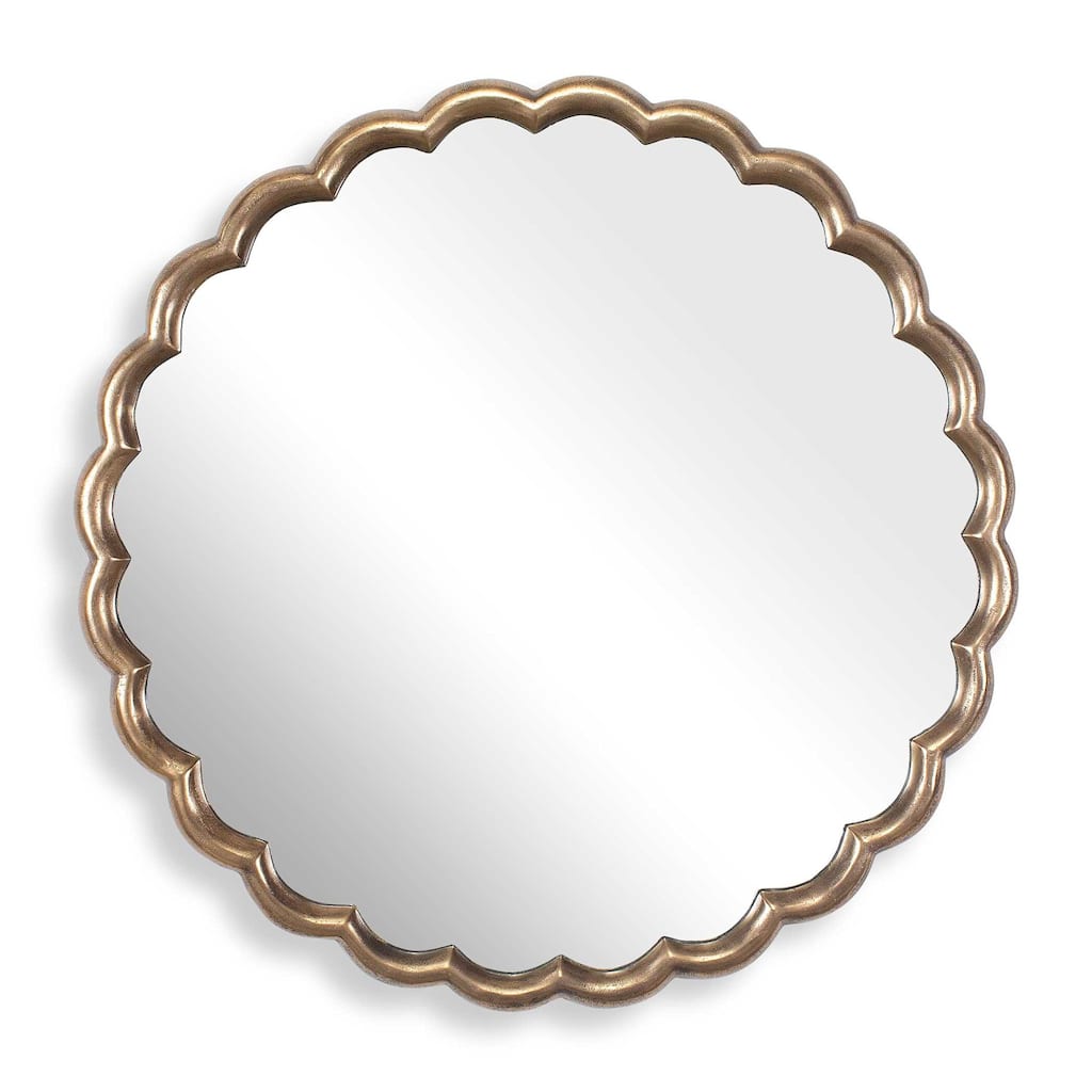 Uttermost 08277 Cerrito 34" Diameter Circular Flat Aluminum Framed
