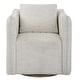 preview thumbnail 1 of 6, Uttermost Corben White Swivel Armchair - 29"x 30"x 29"