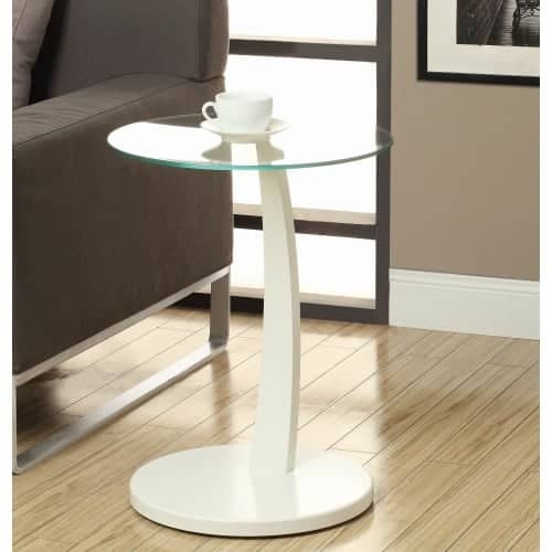 Monarch Specialties Side Table I 24 Inch Tall Round Side Table I 24 Inch Tall