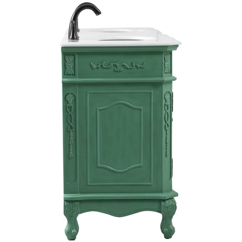 Elegant Lighting VF10160D-VW Danville 60" Free Standing Double Basin