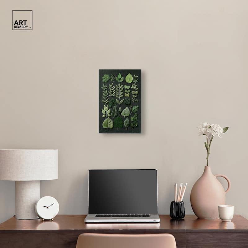Leaf Library III Canvas by Art Remedy, Gallery Wrapped