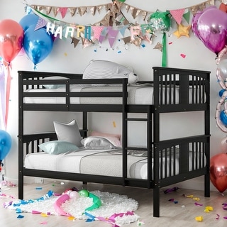 Modren Full over Full Bunk Bed With Ladder For Bedroom,Guest Room Furniture for Bedroom