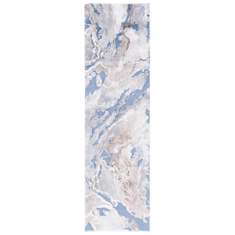 SAFAVIEH Cyrus Shag Kerasoula Abstract 1-inch Thick Rug