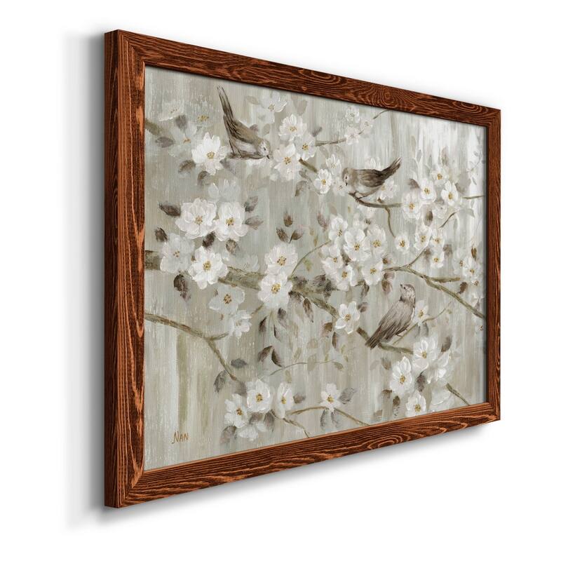 Neutral Spring Birds-Premium Framed Canvas - Ready to Hang
