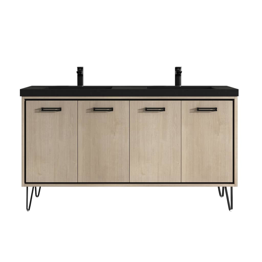 Mitchell 60" Double Bathroom Vanity Set