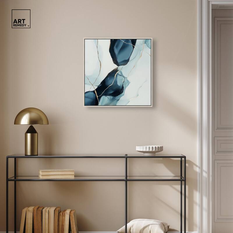 Cerulean Flow III Canvas by Art Remedy