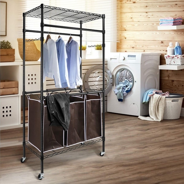 Heavy Duty Sorting Hamper Commercial Grade Clothes Rack Bed Bath Beyond 36757409