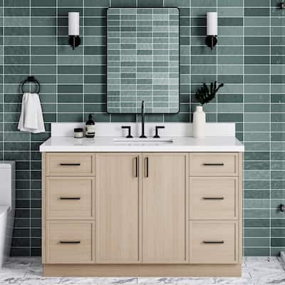 Ariel K55WQRVO Kelly 55" Free Standing Single Basin Vanity Set with
