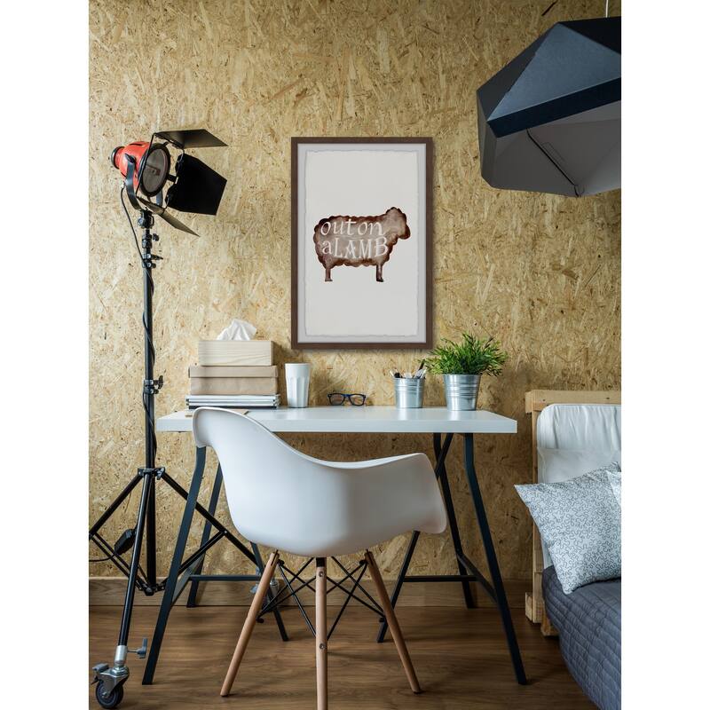 Punny Animal IV Framed Wall Art, Elegant Home Touch - Sophisticated Artwork for Refined Décor