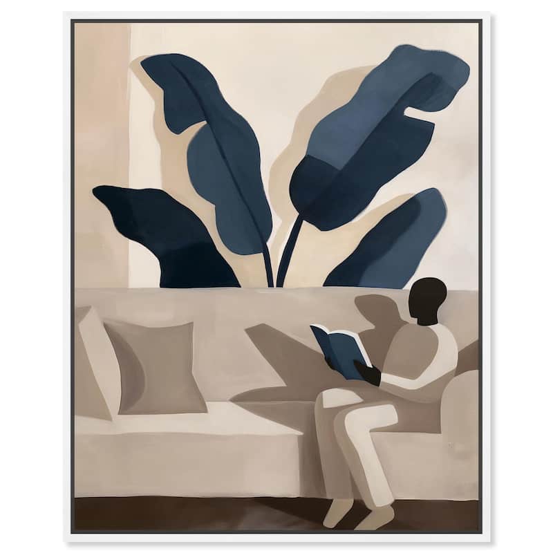 Void Reader II Canvas by Art Remedy - 24" x 30" - White