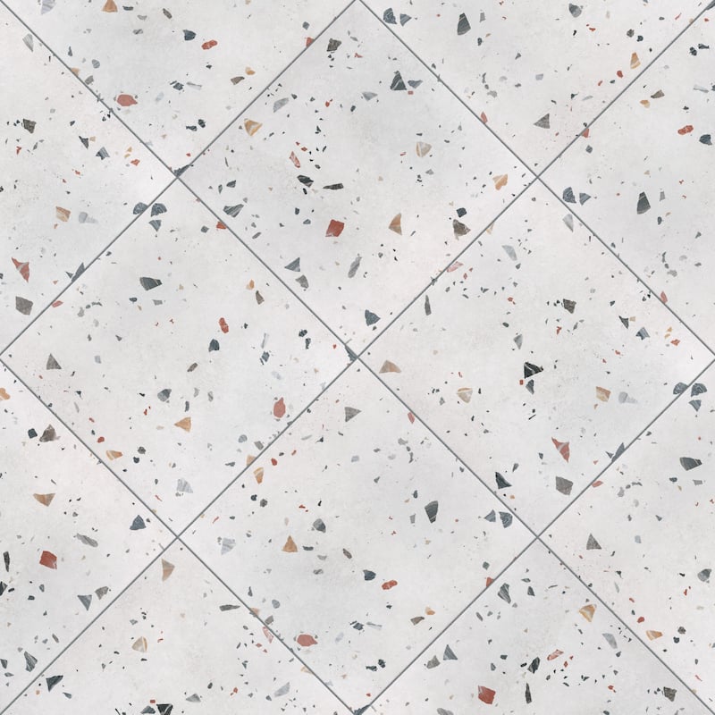 Merola Tile Sonar White 25-5/8" x 25-5/8" Porcelain Floor and Wall Tile