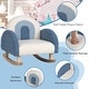 preview thumbnail 4 of 16, Costway Kids Rocking Chair Children Armchair Velvet Upholstered Sofa - 20'' x 19.5'' x 20''