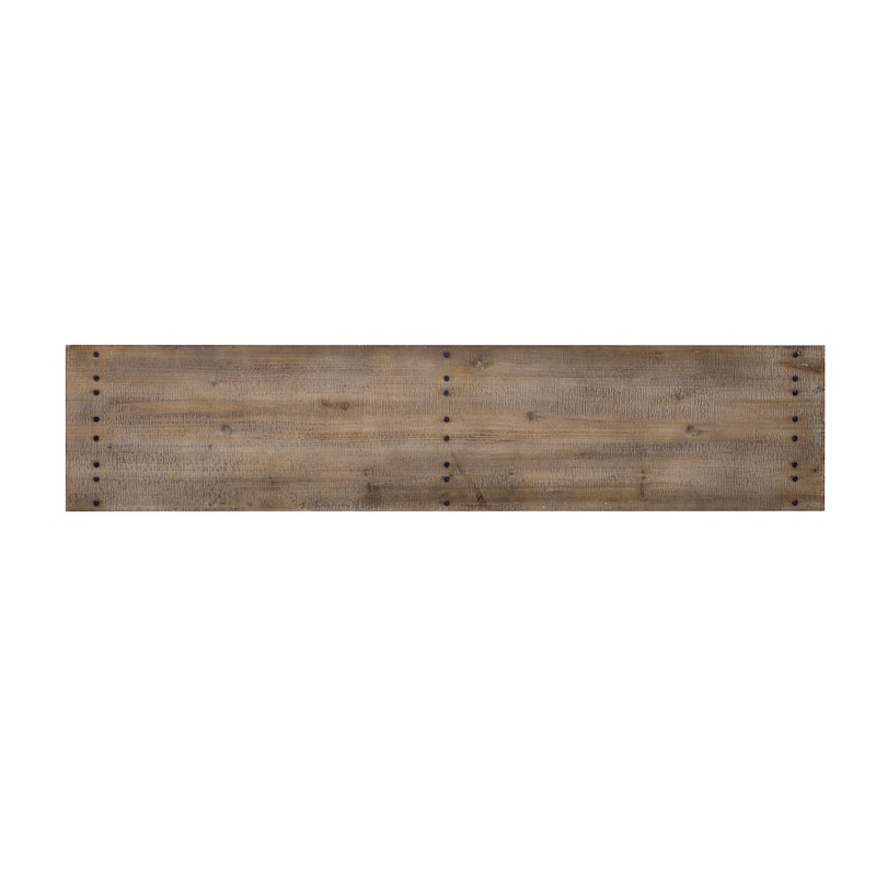 63'' Long Console Table, Entryway Display Table with Natural Wood Grain, Vintage Sofa Table w/ Bottom Shelf