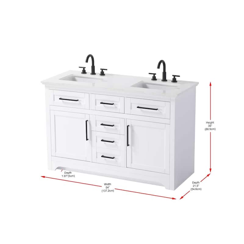 Nathaniel Double Bathroom Vanity (54-84 inch)