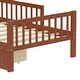 preview thumbnail 15 of 18, Twin Size Bed with Headboard Storage, Safety Guardrails, and Two Under-Bed Drawers for Organization