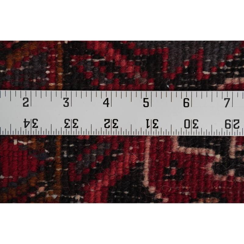Hand Knotted Oriental 100% Wool Carpet Traditional Medallion Red Heriz Area Rug - 9' 11'' X 7' 0''