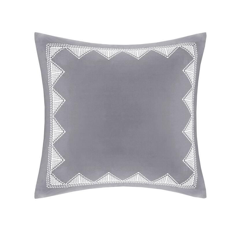 INK+IVY Isla Cotton Embroidered Euro Sham