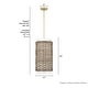 preview thumbnail 4 of 5, Hunter Laila Luxe Gold with Cased White Glass Pendant - Entry, Dining Room, Kitchen - Transitional, Contemporary