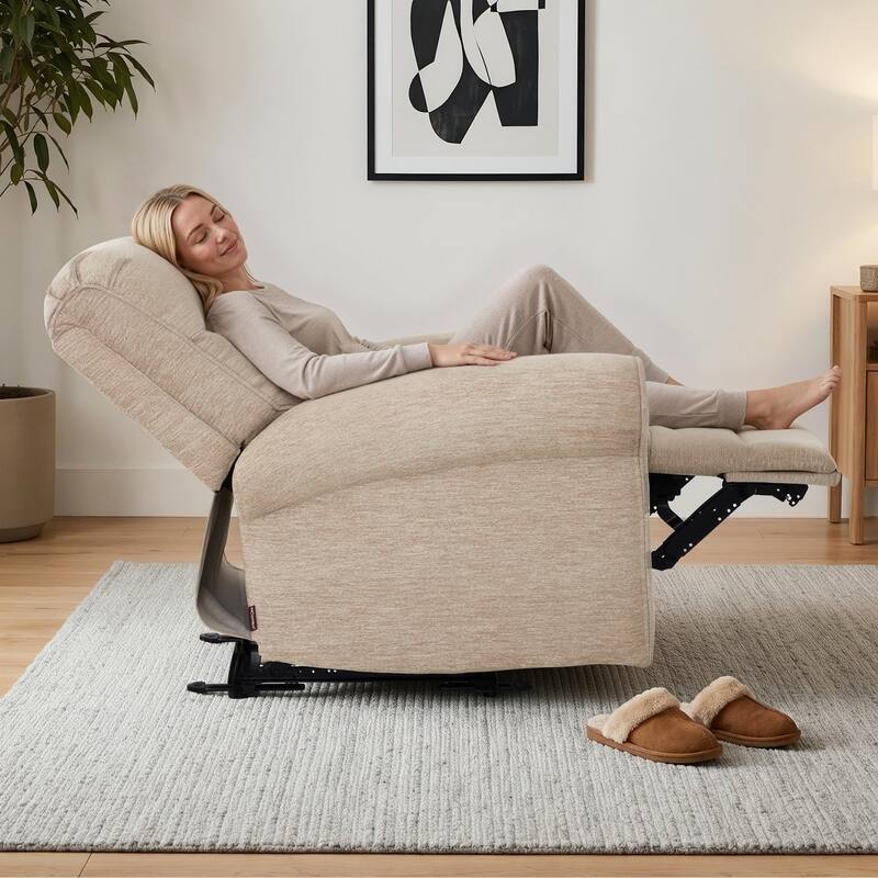 Power Wall Hugger Fabric Recliner Chair