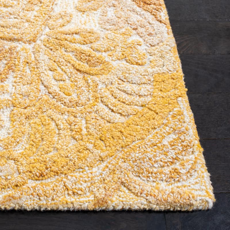 SAFAVIEH Handmade Marquee Genta Modern Medallion Wool Rug