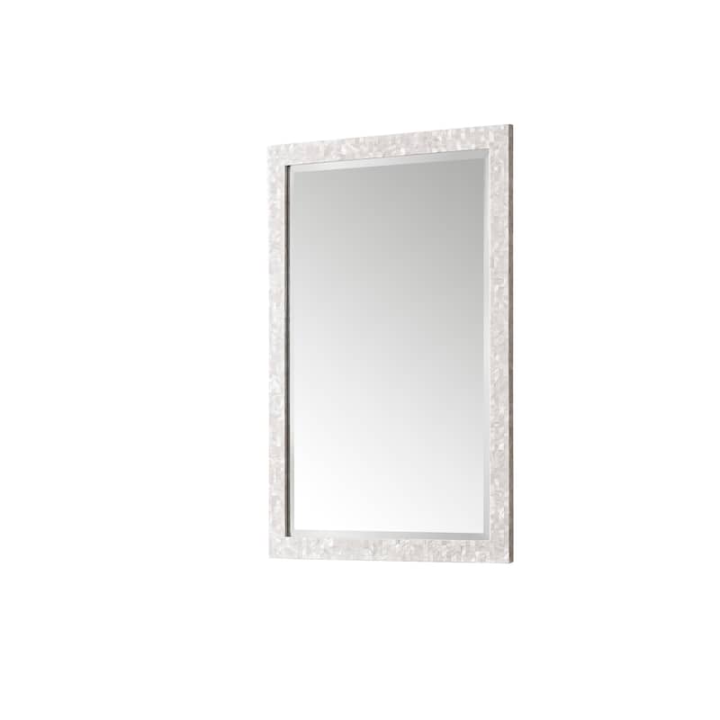 James Martin Vanities Callie 26" Mirror, White Mother of Pearl