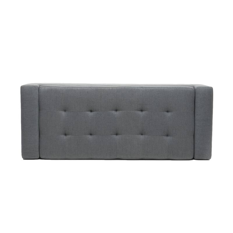 Tufted Ottoman with Storage, Storage Ottoman Bench with Safety Hinge, Upholstered Entryway Bench with Seating