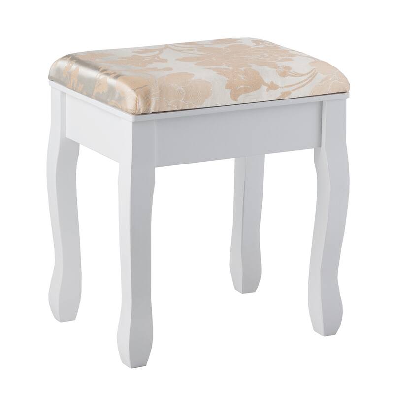 Gymax Vanity Set W/5 Drawers &Removable Box Makeup Dressing Table and