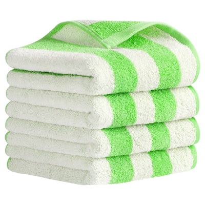 Striped Hand Towels Set, Absorbent Soft Towel for Kitchen Spa Workout, Stylish for Hand Face Bathroom Decor