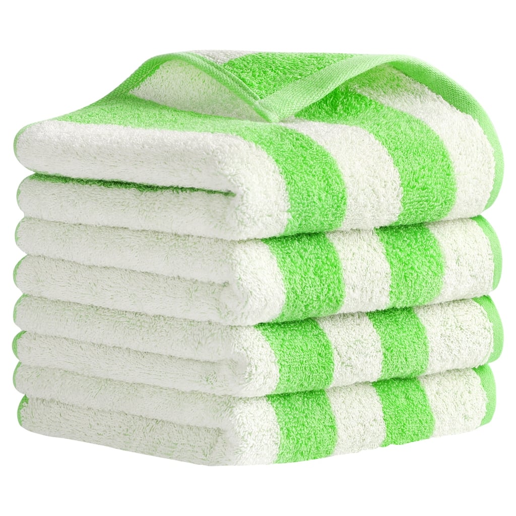 Striped Hand Towels Set, Absorbent Soft Towel for Kitchen Spa Workout, Stylish for Hand Face Bathroom Decor