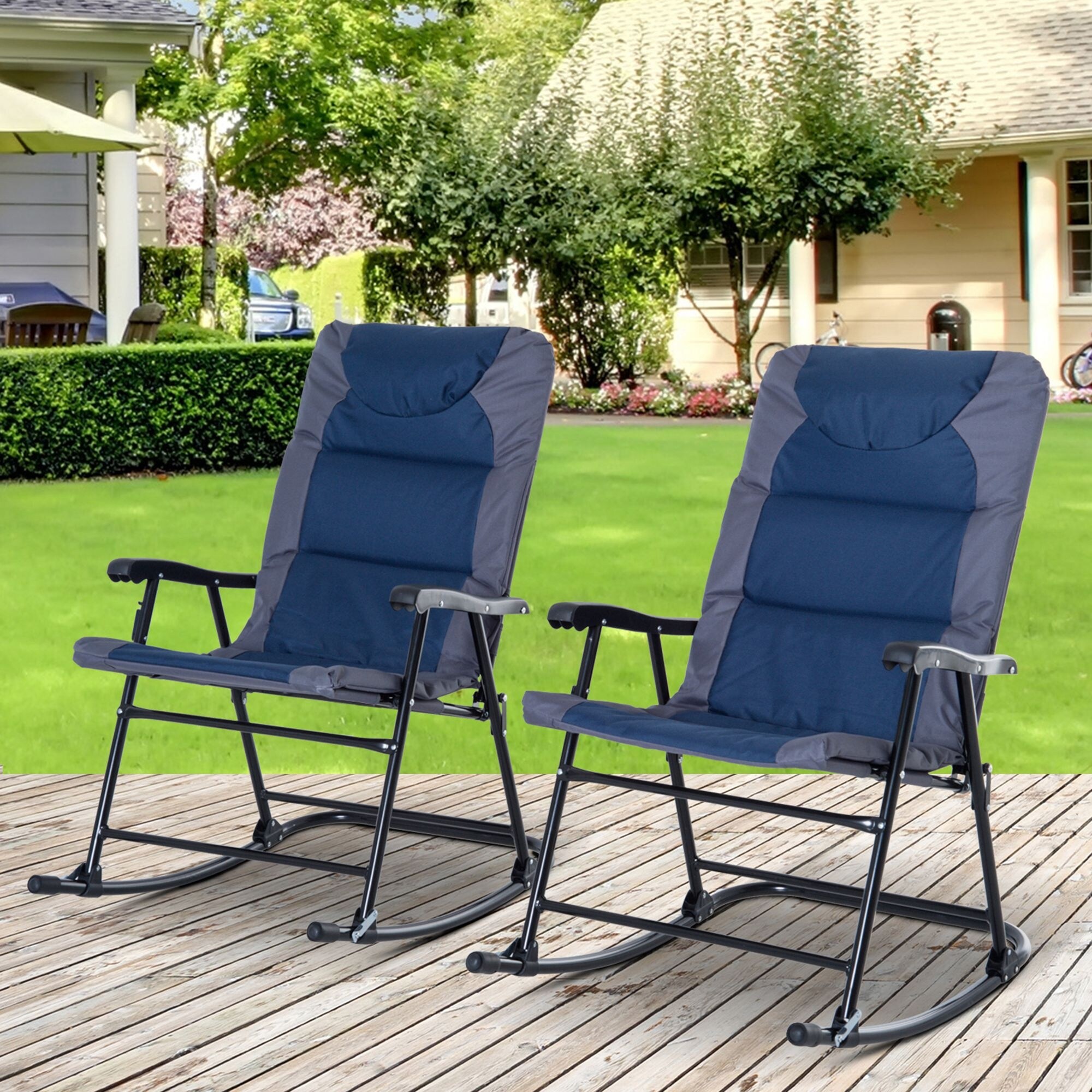 Folding shop rocking chair
