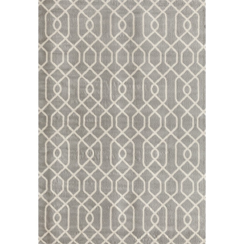 World Rug Gallery Modern Trellis Pattern Area Rug