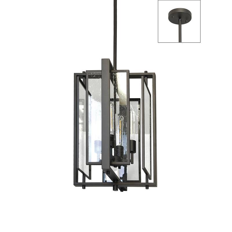 HOMEGLAM Parallel 4-Light 16” Metal Pendant Light