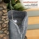 preview thumbnail 7 of 9, Alpine Corporation 42" Tall Outdoor 4 Tier Stone Bowl Fountain with LED Lights