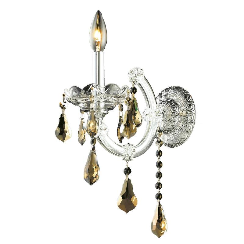 Fleur Illumination 1 light Chrome Wall Sconce
