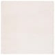 preview thumbnail 55 of 92, SAFAVIEH Faux Rabbit Fur Machine Washable Slip Resistant Nanami Rug 6' Square - Beige - Square