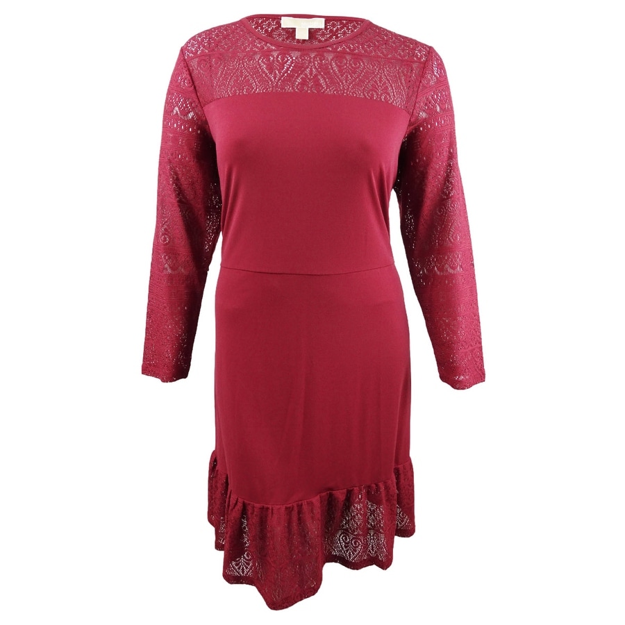 michael kors maroon dress