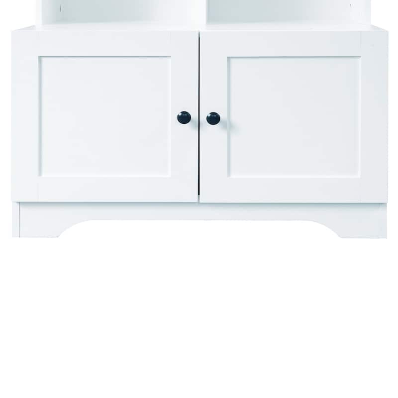 Tall and Wide Bathroom Floor Storage Cabinet