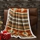 preview thumbnail 90 of 183, Indigo Hill by HiEnd Accents Campfire Sherpa Fleece Throw, 1PC or 3PC 1-Piece - Del Sol