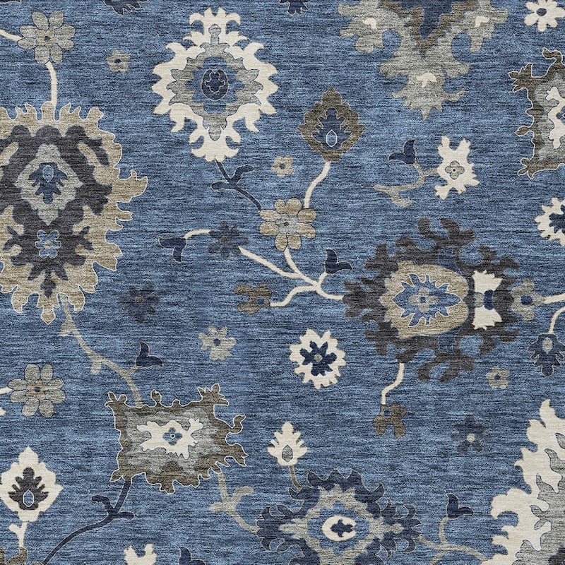 HomeRoots Floral Traditional Rectangle Outdoor Rug