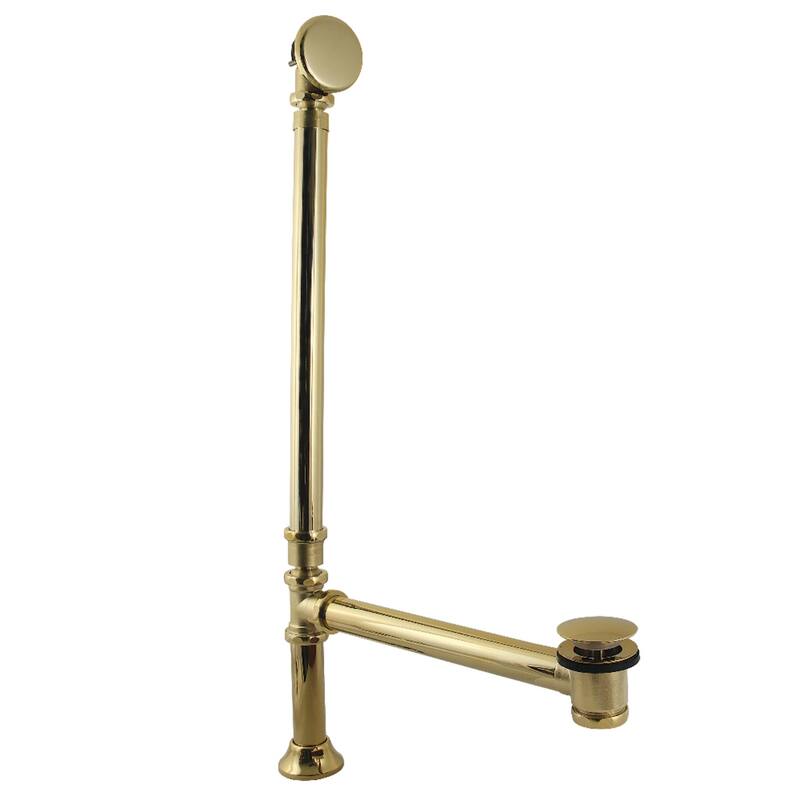 Vintage Swivel Ball Toe Touch Tub Waste and Overflow in Polished Chrome