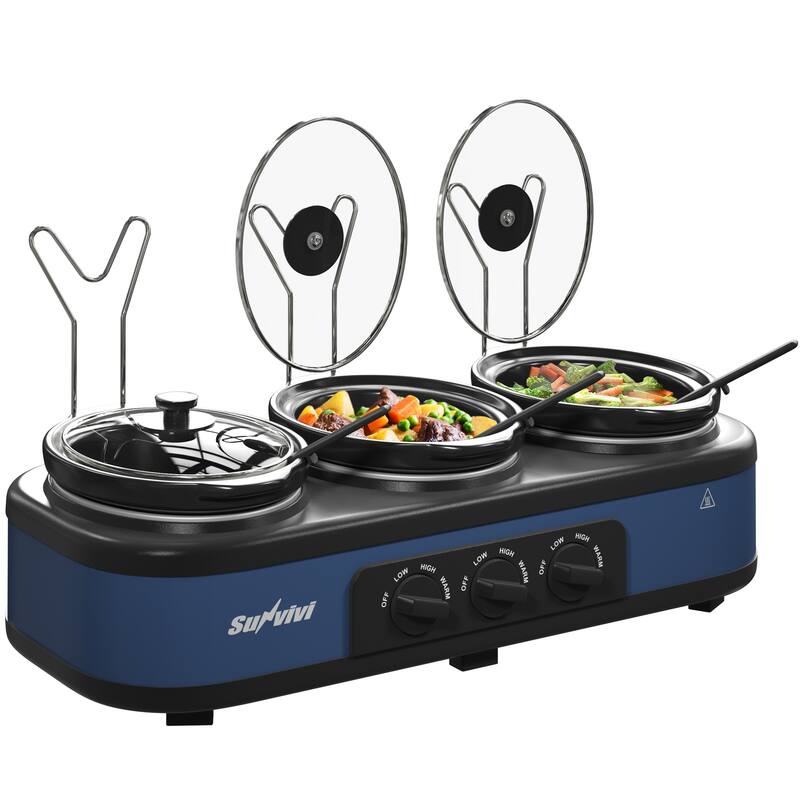 Triple Slow Cooker, 3 x 1.5 QT