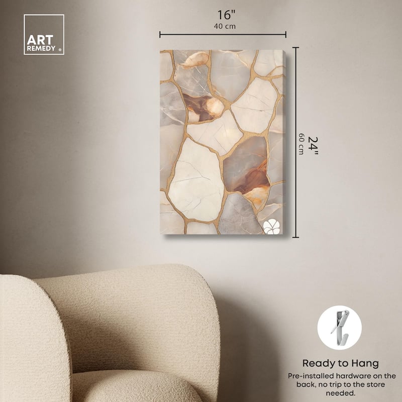 Textured Earthy Tones I Canvas by Art Remedy, Gallery Wrapped