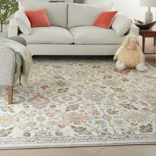 Nourison Soraya Transitional French Country Floral Area Rug. Opens flyout.