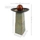 preview thumbnail 3 of 7, Decorative Orb Slate Outdoor Water Fountain - 38"