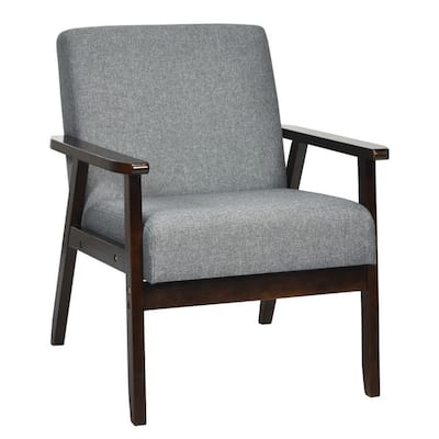 Mid-Century Retro Fabric Accent Armchair for Living Room Comfort and Style