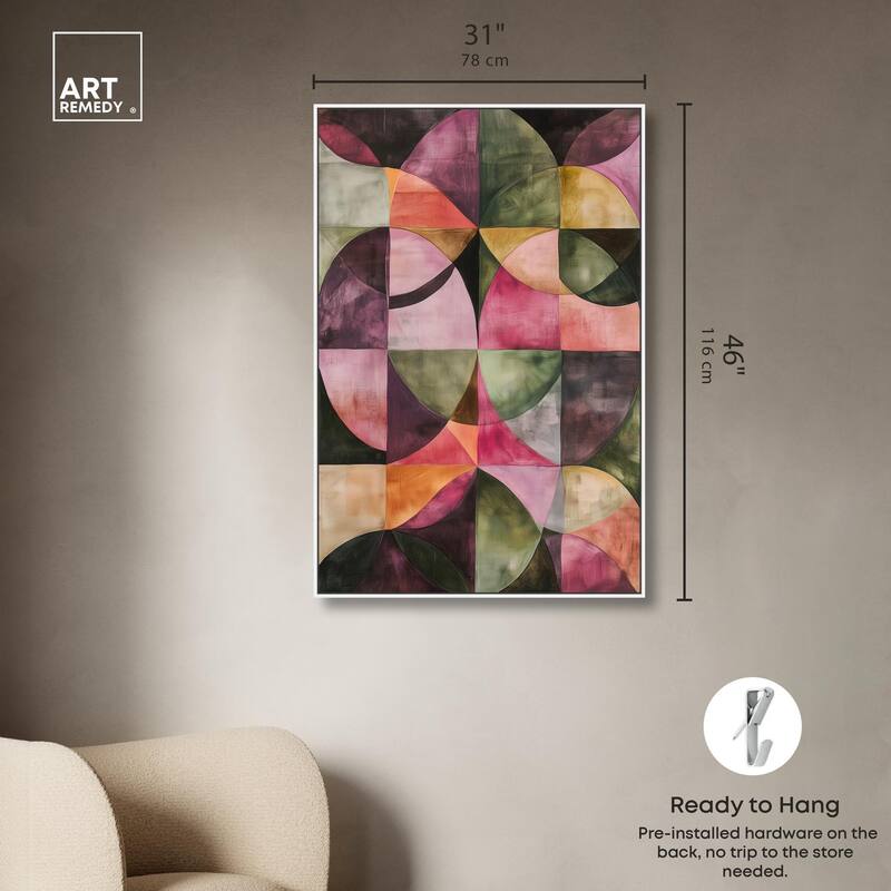 Tessellated Arcs Canvas by Art Remedy